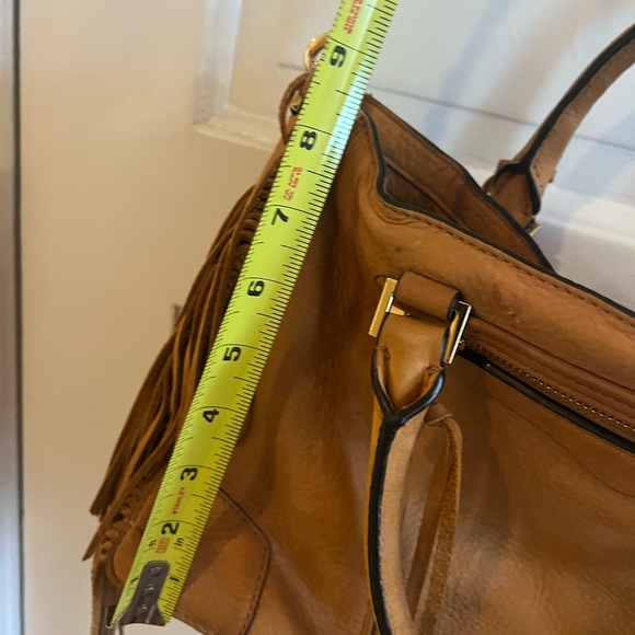 Rebecca Minkoff Tan Leather Fringe Handbag - Picture 6 of 10